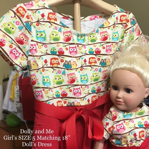 Matching Doll & Girl’s Size 5 Dresses - Picture 9 of 9
